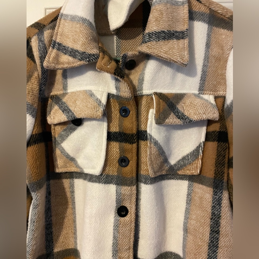 Cropped Plaid Shacket